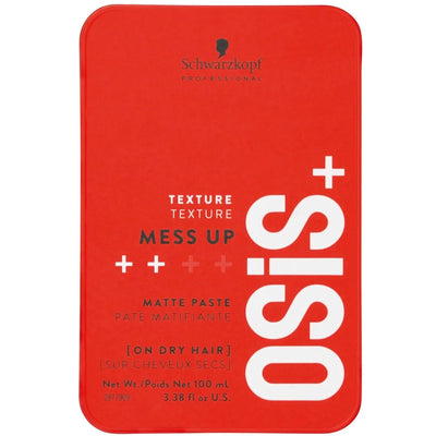 Schwarzkopf OSIS+ Mess Up Matte Paste for Hair Styling: Texture, Hold, and Matte Finish