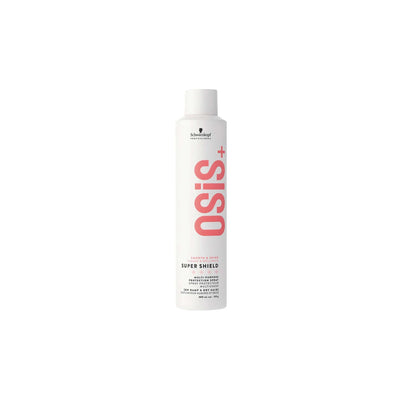 Schwarzkopf Osis+ Super Shield Heat Protectant Spray (300ml) - Smooth & Shine Hair, Anti-Frizz
