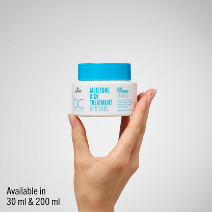 Schwarzkopf Professional BC Moisture Kick Treatment - 200ml, perfect for intense hydration and hair care routines.
