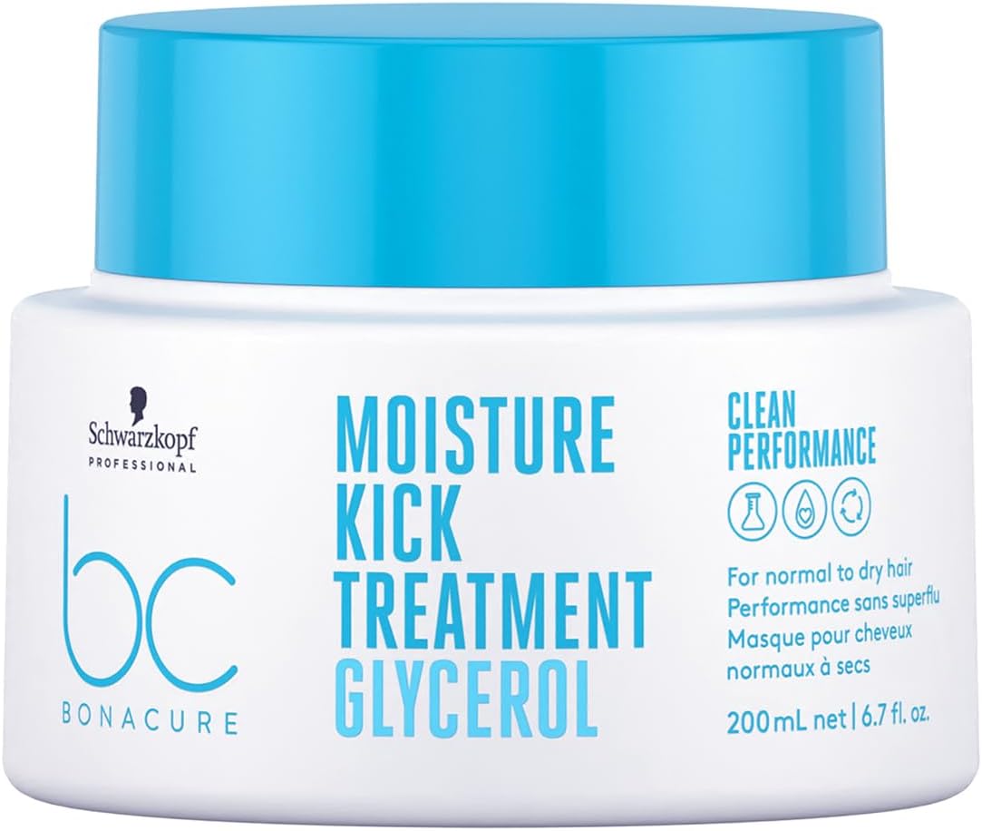 Schwarzkopf Professional BC Moisture Kick Treatment - 200ml provides intensive hydration for normal to dry hair.