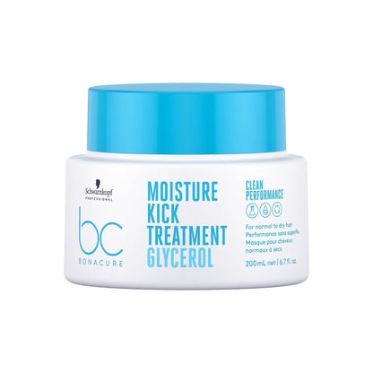 Schwarzkopf Professional BC Moisture Kick Treatment - 200ml offers advanced hydration for normal to dry hair.