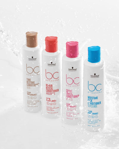 Schwarzkopf Bonacure Conditioners: Time Restore, Repair Rescue, Color Freeze, Moisture Kick - Professional Hair Care