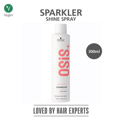 Schwarzkopf Osis+ Sparkler Shine Spray 300ml - Vegan Hair Care for Glossy, Radiant Hair!