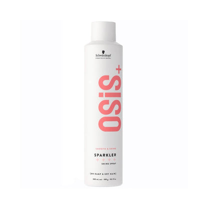 Schwarzkopf Professional Osis Sparkler Shine Spray 300ml for glossy, vibrant hair with instant shine and light conditioning.