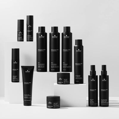 Schwarzkopf Session Label: Professional hair styling products for volume, texture & hold. Sprays, serums, mousse, paste collection.