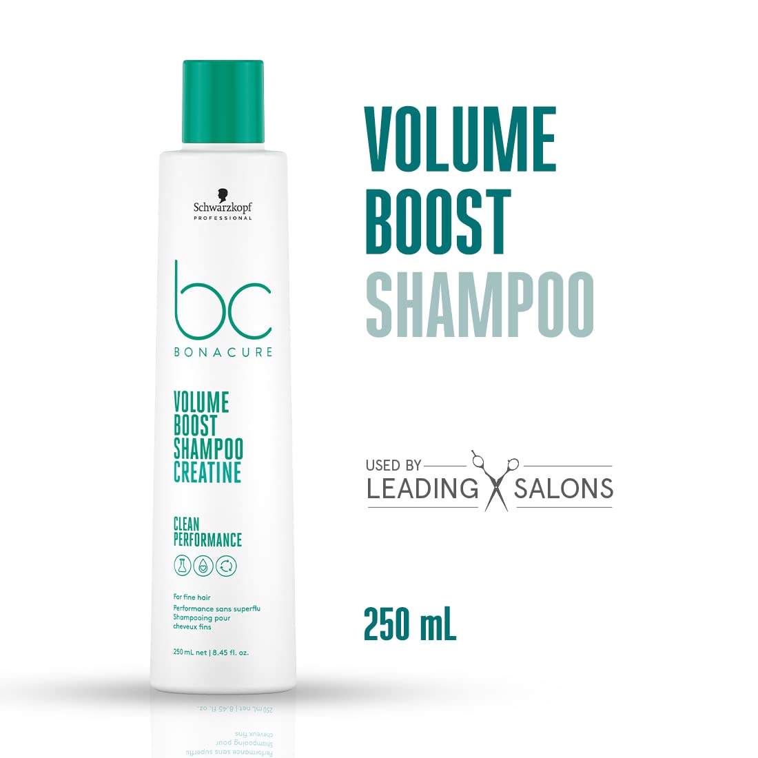 Schwarzkopf Volume Boost Shampoo 250ml offers clean performance for fine hair, enhancing volume and vitality.