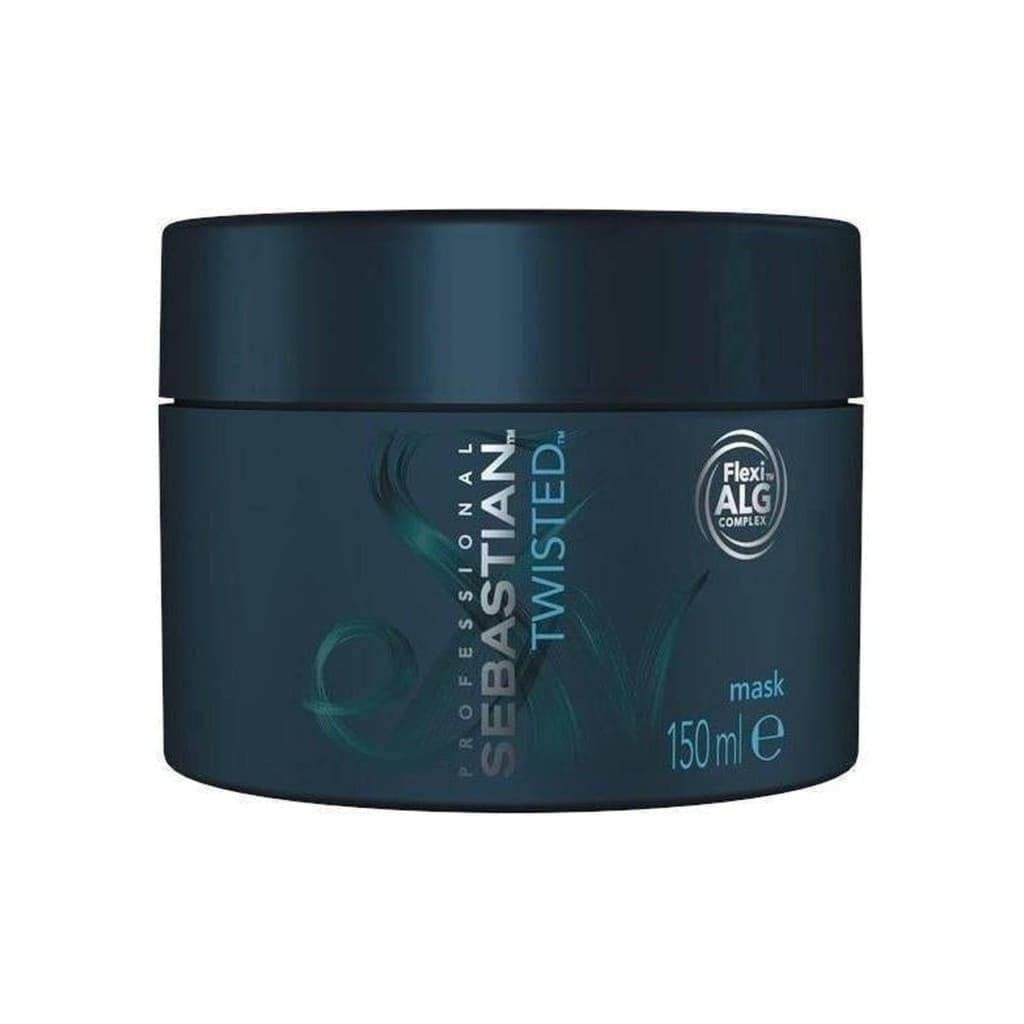 Sebastian Professional Curl Mask fights frizz—Sebastian Twisted, dark teal container, 150ml