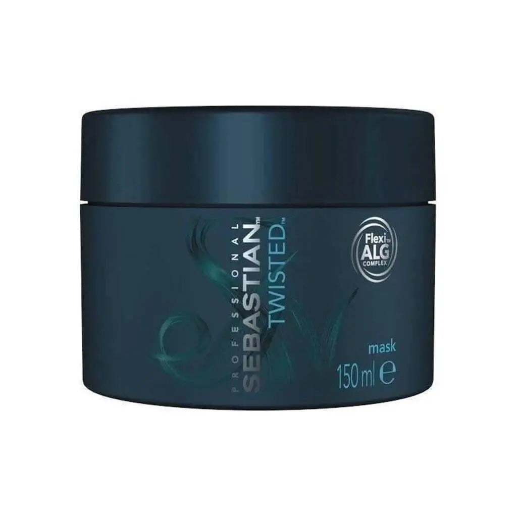 Sebastian Professional Curl Mask fights frizz—Sebastian Twisted, dark teal container, 150ml