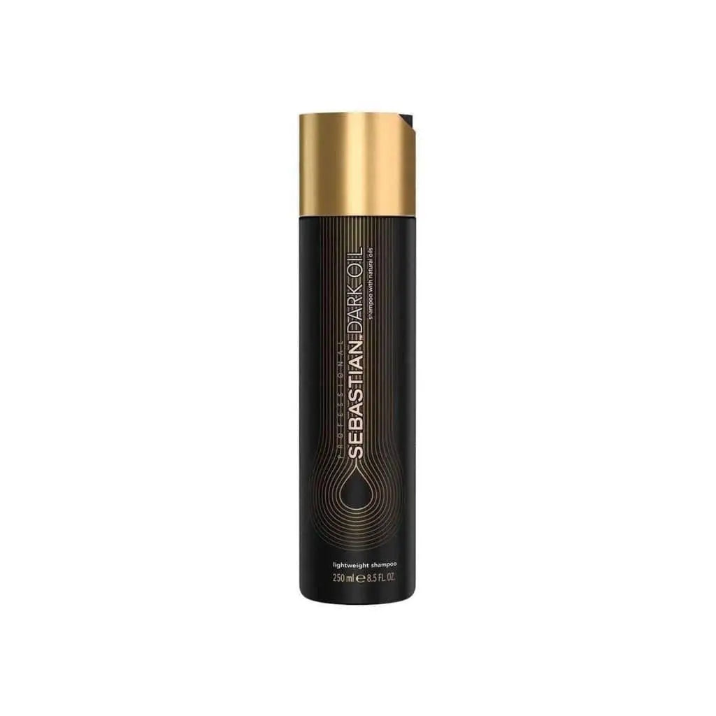 Sebastian Professional Dark Oil Shampoo - 250ml black bottle with gold cap