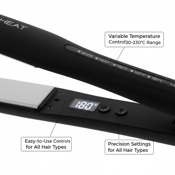 Silver Bullet White Heat Soft Touch 25mm Titanium Straightener 130-230