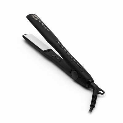 Silver Bullet White Heat hair straightener 25mm in black with digital temperature controls and swivel cord