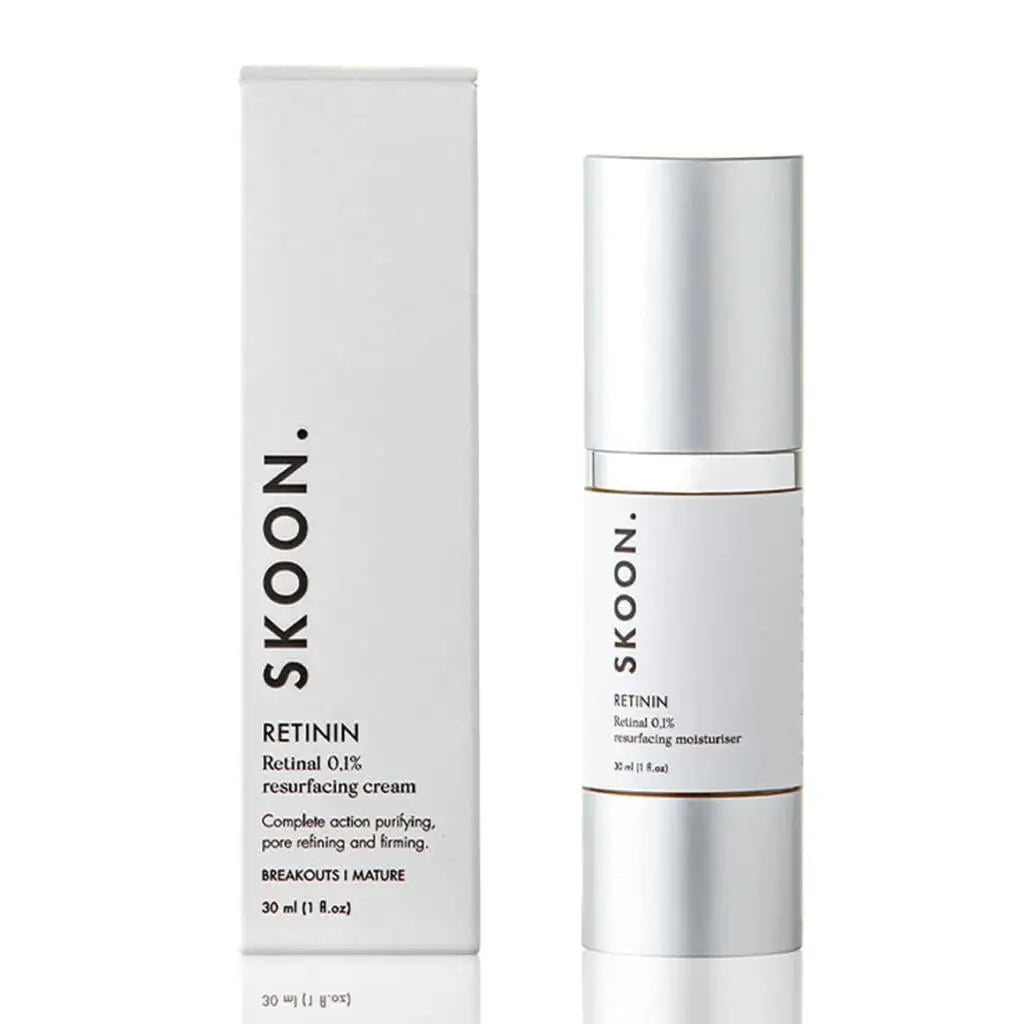 SKOON Retinin Cream: Resurfacing Moisturiser | Acne Treatment, Pore Refining, Firming | 30ml