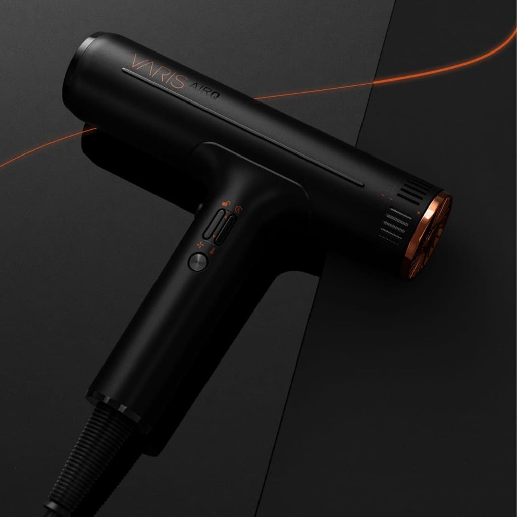 Varis Hairdryer AIRQ - Lightweight Powerful Perfect for Stylists - Shampoo