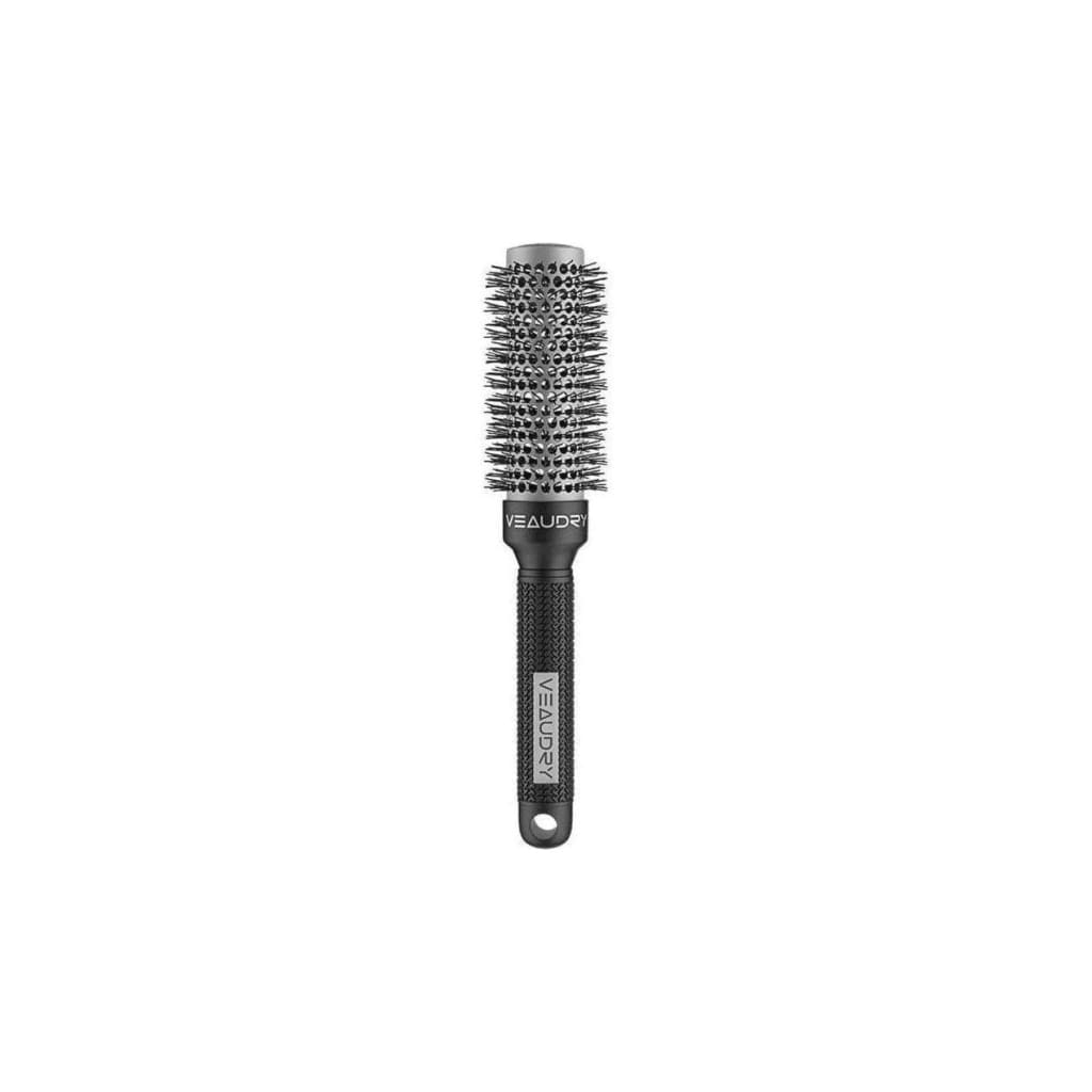 Veaudry Brush No.32 with tourmaline ceramic 32mm barrel and black handle