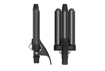 Veaudry myCurl Triple Barrel Waver: Interchangeable Curling Iron for Beachy Waves & Defined Curls
