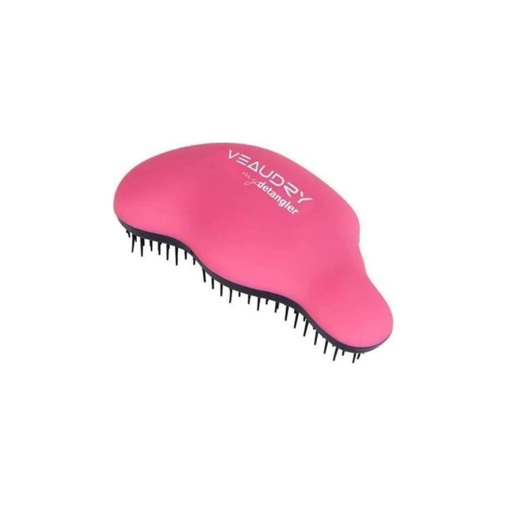 Mydetangler - Pink, curved detangling brush with Flexiglide Technology for easy styling