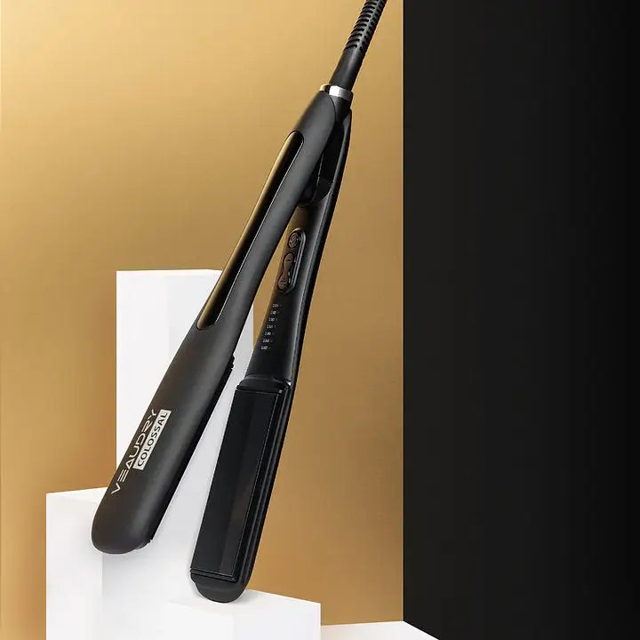 Veaudry myStyler Colossal flat iron with natural tourmaline technology for superior hair protection