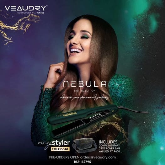 Veaudry Nebula Colossal Deep Green Limited Edition (plus free bag value R600) - sale item - Hair Straighteners