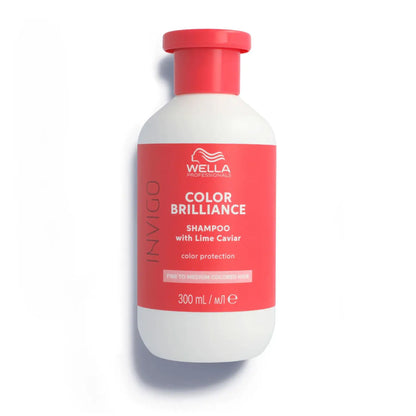 Wella Invigo Colour Protection Shampoo for Coarse Hair with red cap and label - partnershairdesign