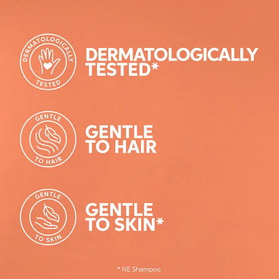 Set of three product certification icons for Wella Professionals Invigo Deep Nourishing Shampoo