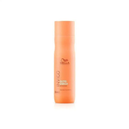 Orange bottle of Wella Invigo Nutri-Enrich hair product.