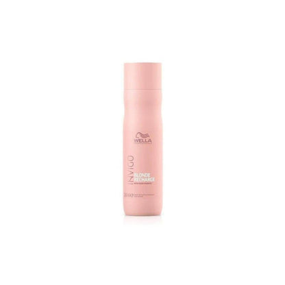 Pink bottle of Wella Professionals Invigo Blonde Recharge Shampoo - 250ml