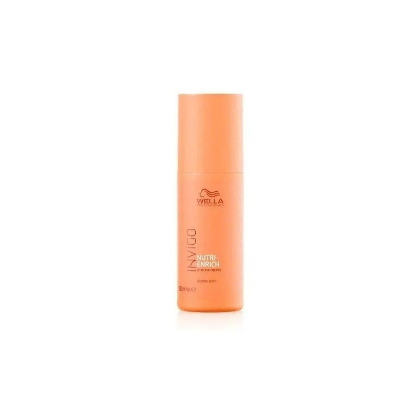 Peach-colored cylindrical bottle of Wella Professionals Invigo Nutri-Enrich Wonder Balm 150ml - partnershairdesign