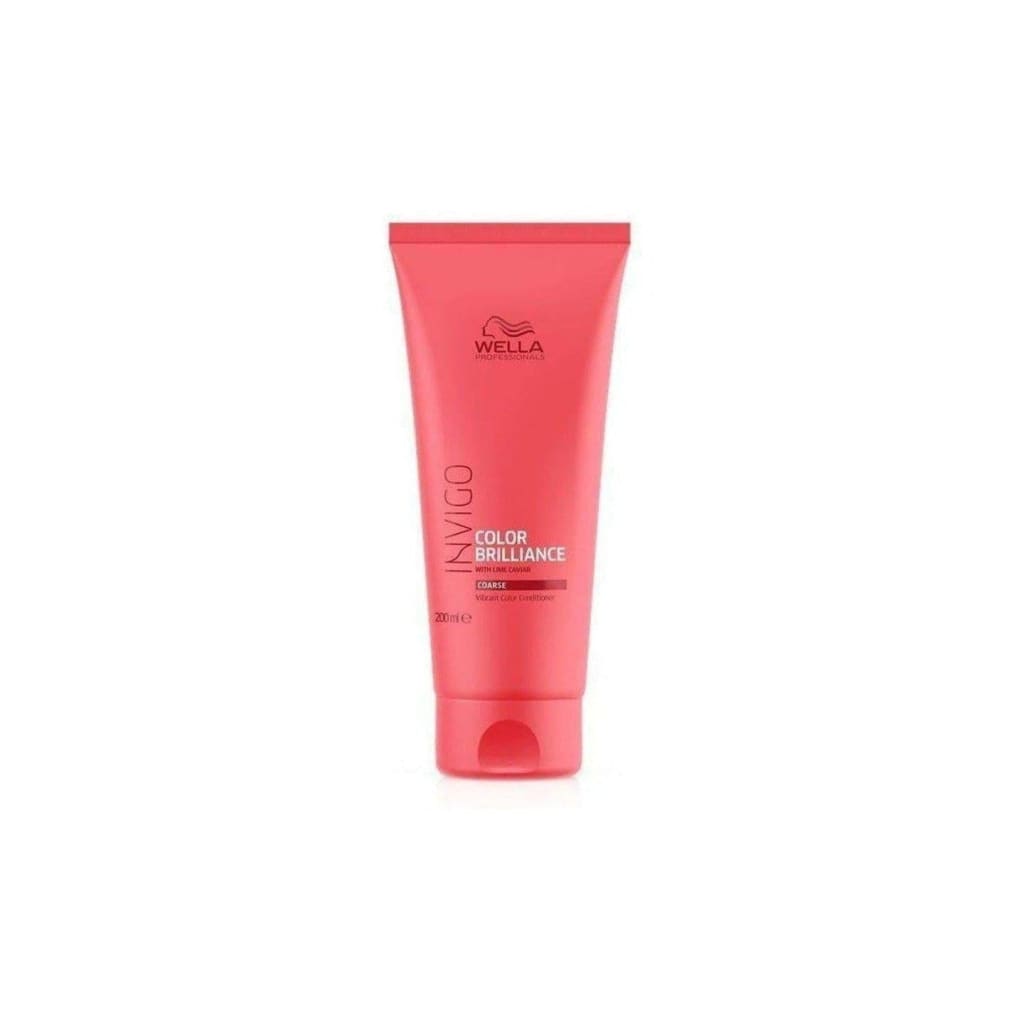 Pink tube of Wella Professionals Invigo Vibrant Colour Brilliance Conditioner - 200ml - partnershairdesign