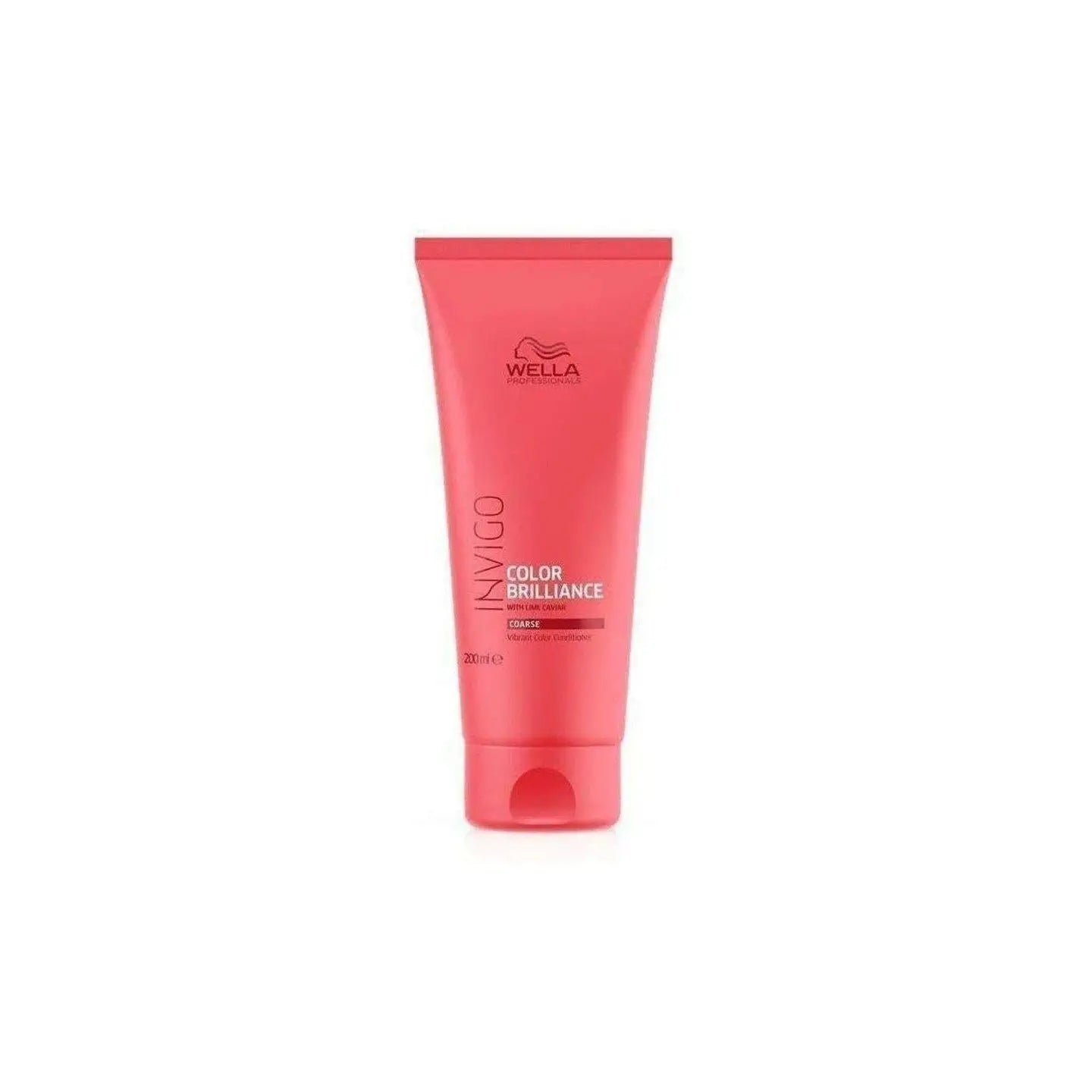 Pink tube of Wella Professionals Invigo Vibrant Colour Brilliance Conditioner - 200ml - partnershairdesign