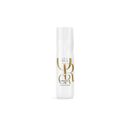 Wella Professionals Oil Reflections Shampoo - 250ml white bottle with gold ’OR’ lettering